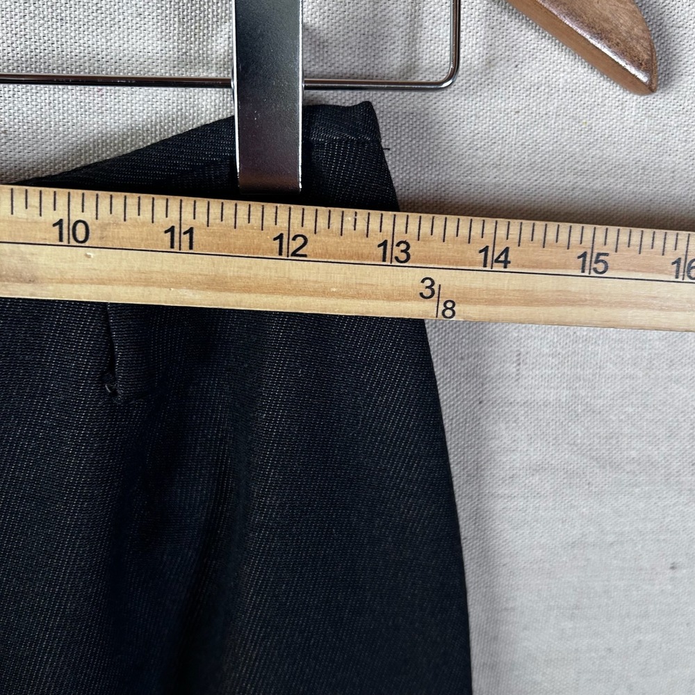 Linda Allard Ellen Tracy Black 100% Wool Pencil Skirt Size 4 Career Wear - Picture 4 of 5